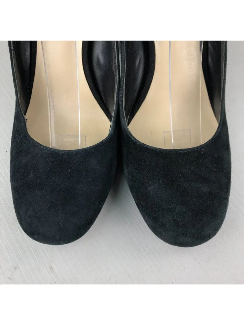 Nine West Women's Size 7.5M Socialite Black Suede High Heel Ankle Strap Pumps